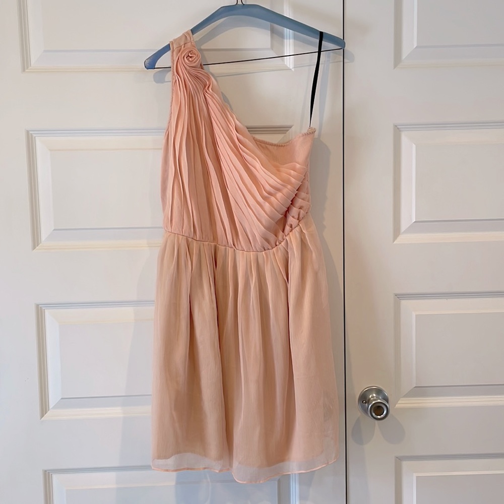 Chiffon one shoulder dress